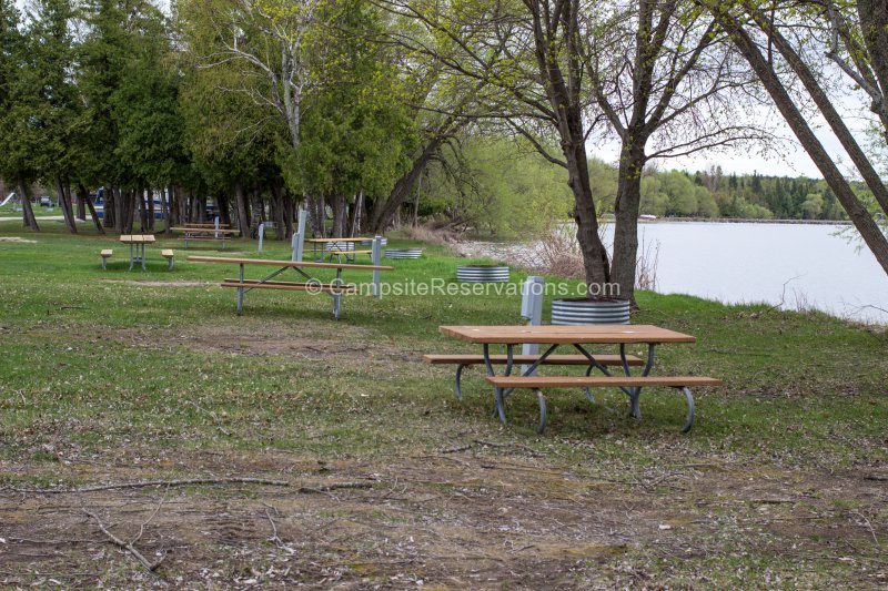 Aloha State Park Campground Middle Loop At Aloha State Park Michigan